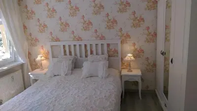 Ein Bett oder Betten in einem Zimmer der Unterkunft Romantic City Apartment Berlin