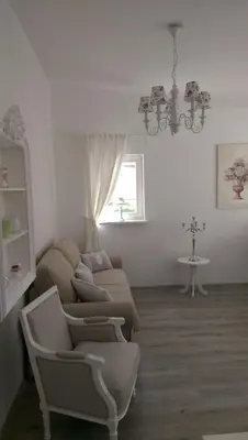 Ein Sitzbereich in der Unterkunft Romantic City Apartment Berlin