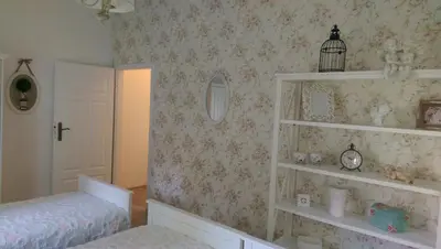 Ein Bett oder Betten in einem Zimmer der Unterkunft Romantic City Apartment Berlin
