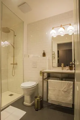 Ein Badezimmer in der Unterkunft Luxusapartment am Rosenthaler Platz - AP1