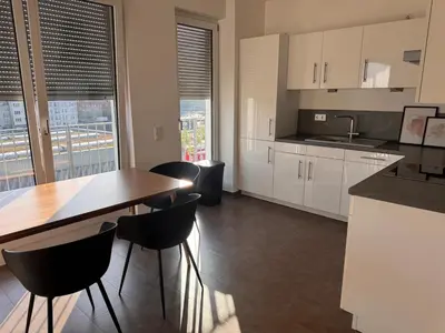 Küche/Küchenzeile in der Unterkunft Central Berlin Ku'damm Apartment