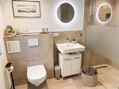 Ein Badezimmer in der Unterkunft Altstadtflair urban wohnen ruhig entspannen