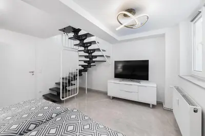 TV/Unterhaltungsangebot in der Unterkunft Potsdamer Designer Wohnung
