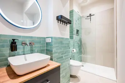 Ein Badezimmer in der Unterkunft Moderne Design Apartments im Herzen von Prenzlauer Berg