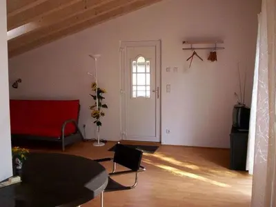 Ein Sitzbereich in der Unterkunft Apartment Moderne Studiowohnung im Obergeschoss mit Balkon by Interhome