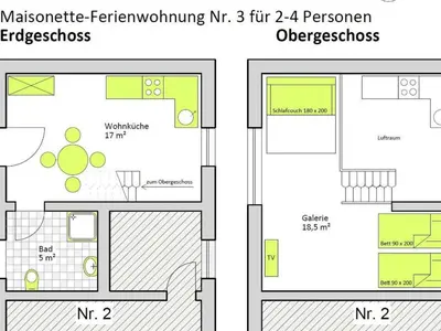 Grundriss der Unterkunft Apartment Moderne Maisonette-Wohnung mit Terrasse by Interhome