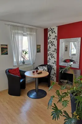 Ein Sitzbereich in der Unterkunft Holiday Home für 6 Personen ca- 120 m² in Zepernick- Brandenburg - Berlin und Umgebung by Interhome
