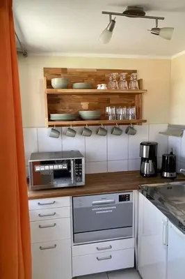 Küche/Küchenzeile in der Unterkunft Holiday Home Ferienanlage Am Sidowsee by Interhome