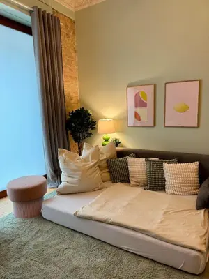 Ein Bett oder Betten in einem Zimmer der Unterkunft Cute Flat in Prenzlauer Berg
