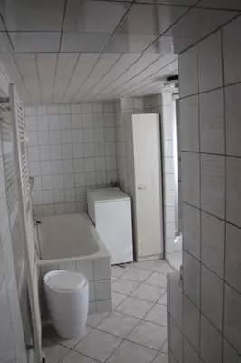 Ein Badezimmer in der Unterkunft Holiday Home Nettes Ferienhaus in Hartmannsdorf mit Garten- Terrasse und Grill by Interhome