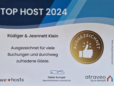 Ein Zertifikat, Auszeichnung, Logo oder anderes Dokument, das in der Unterkunft Holiday Home mit Garten- Grill und Terrasse by Interhome ausgestellt ist