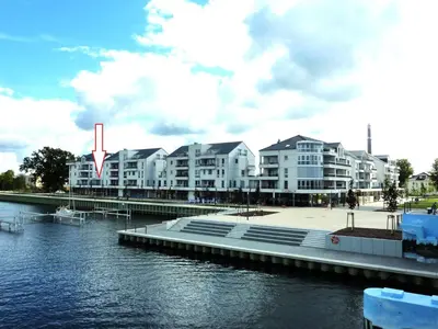 Blick auf einen Fluss in der Nähe der Ferienwohnung