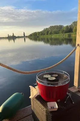 Blick auf einen Fluss in der Nähe der Ferienwohnung