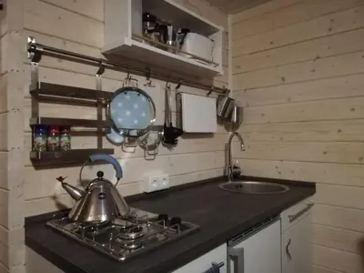 Küche/Küchenzeile in der Unterkunft Apartment Hausboot NautikHus by Interhome