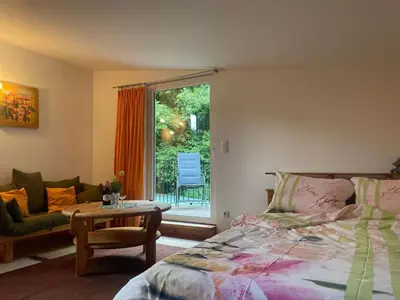 Ein Bett oder Betten in einem Zimmer der Unterkunft Apartment Nette Wohnung in Joachimsthal mit Kleiner Terrasse by Interhome