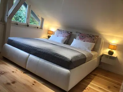 Ein Bett oder Betten in einem Zimmer der Unterkunft Holiday Home Summer Breeze Luxus by Interhome