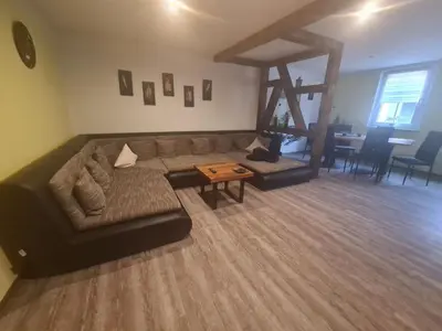 Ein Sitzbereich in der Unterkunft Holiday Home Feriendomizil Sasse by Interhome