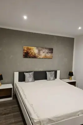 Ein Bett oder Betten in einem Zimmer der Unterkunft Holiday Home Feriendomizil Sasse by Interhome
