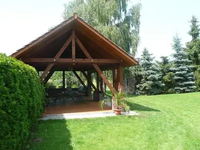 Ein Garten an der Unterkunft Landurlaub in Schiebsdorf
