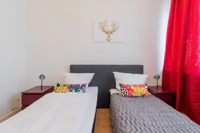 Ein Bett oder Betten in einem Zimmer der Unterkunft BIG Central City Apartments in Schöneberg