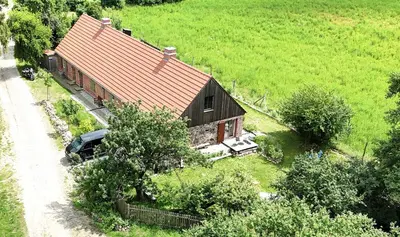 Ein Garten an der Unterkunft Landarbeiterhaus Hartensdorf