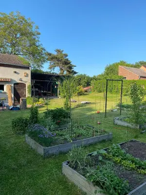 Ein Garten an der Unterkunft Käthes Sommerfrische