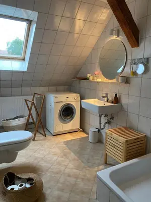 Ein Badezimmer in der Unterkunft Käthes Sommerfrische