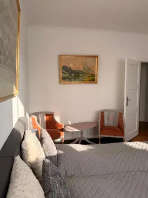 Ein Sitzbereich in der Unterkunft Apartment für max 6 Personen nahe Berlin und Potsdam