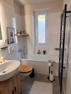 Ein Badezimmer in der Unterkunft Apartment für max 6 Personen nahe Berlin und Potsdam