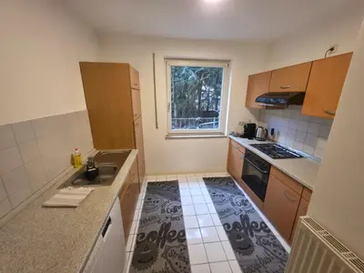 Küche/Küchenzeile in der Unterkunft Ruhig gelegene 59,25qm Erdgeschosswohnung