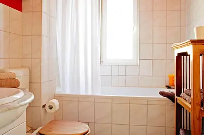 Ein Badezimmer in der Unterkunft Morgenland Ferienwohnung
