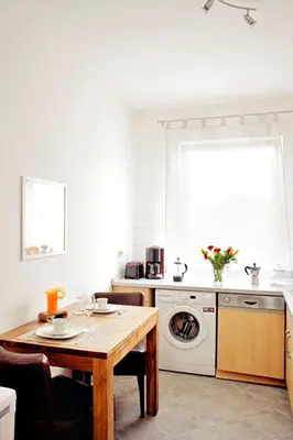 Küche/Küchenzeile in der Unterkunft Morgenland Ferienwohnung