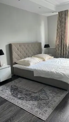 Ein Bett oder Betten in einem Zimmer der Unterkunft New modern City West Apartment