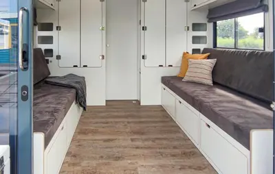Ein Sitzbereich in der Unterkunft 1 Bedroom Stunning Ship In Havelsee Ot Kützkow