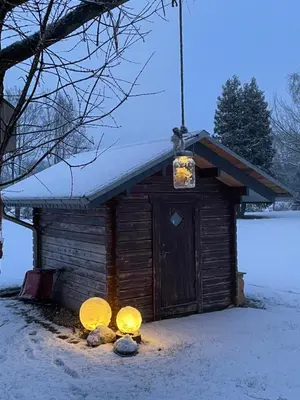 Auszeit Separee am See im Winter