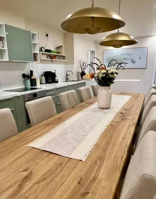 Küche/Küchenzeile in der Unterkunft ALEXA 2x Chic Design Apartment up to 15 persons