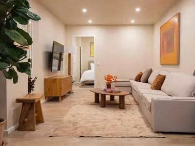 Ein Sitzbereich in der Unterkunft ALEXA 2x Chic Design Apartment up to 15 persons
