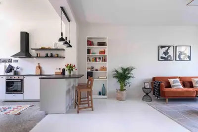 Küche/Küchenzeile in der Unterkunft Design Apart 1 BR/Pankow-P. Berg/Netflix/Parking