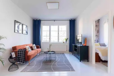 Ein Sitzbereich in der Unterkunft Design Apart 1 BR/Pankow-P. Berg/Netflix/Parking