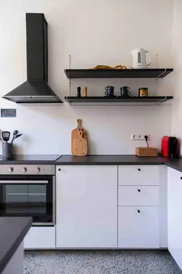 Küche/Küchenzeile in der Unterkunft Design Apart 1 BR/Pankow-P. Berg/Netflix/Parking