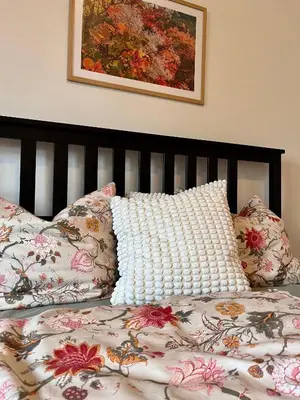 Ein Bett oder Betten in einem Zimmer der Unterkunft Ferienwohnung