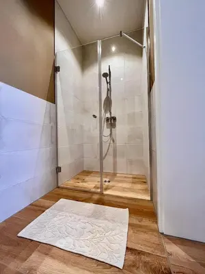 Ein Badezimmer in der Unterkunft Ferienwohnung