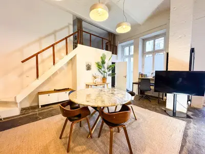 TV/Unterhaltungsangebot in der Unterkunft Loft for 6 with Mezzanine Level