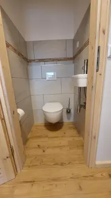 Ein Badezimmer in der Unterkunft Oderlandblick Apartment