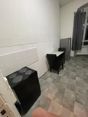 Ein Sitzbereich in der Unterkunft Elsen Monteurunterkunft