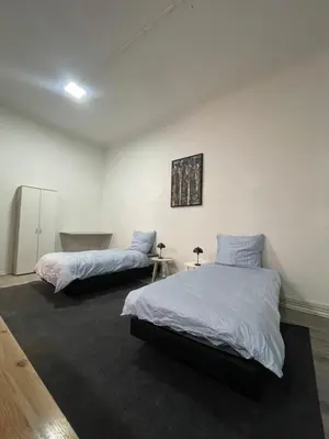 Ein Bett oder Betten in einem Zimmer der Unterkunft Elsen Monteurunterkunft