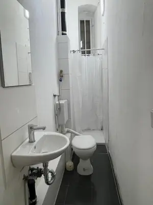 Ein Badezimmer in der Unterkunft Elsen Monteurunterkunft