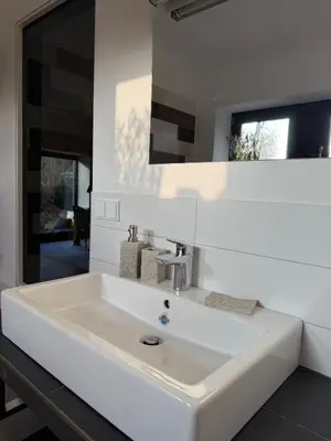 Grundriss der Unterkunft Auszeit am See mit Kamin und Whirlpool, Nähe Berlin
