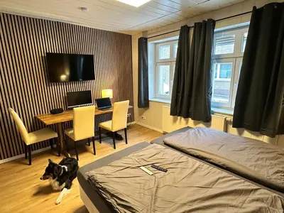 Ein Bett oder Betten in einem Zimmer der Unterkunft Veranda 17 - Einfach genießen