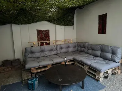 Ein Sitzbereich in der Unterkunft Veranda 17 - Einfach genießen